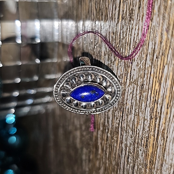 New Sterling Silver Lapis lazuli ring Size 6 - Picture 2 of 8